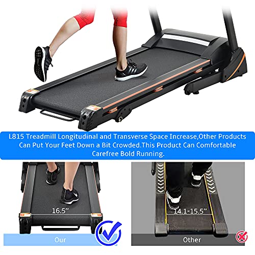 SUMKEA Folding Treadmill with Incline 330 lbs Capacity - Model FBFT2KK