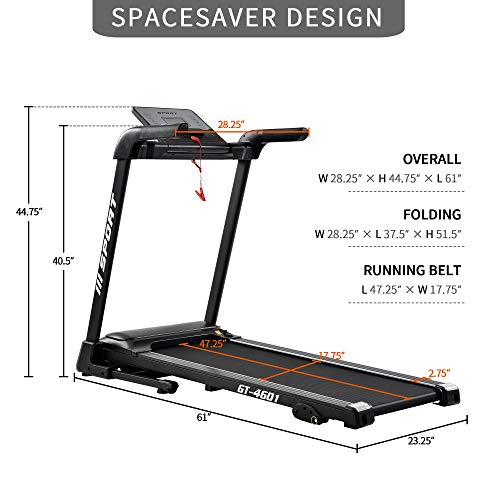 CADENJP Smart Treadmill with Auto Incline, Speakers, and LCD Monitor - Folding Electric Treadmill for Home Gym (Model: N/A)
