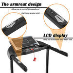 Ceetocee Electric Folding Treadmill with 0-10MPH Speed, 12 Workout Programs, and Safety Features