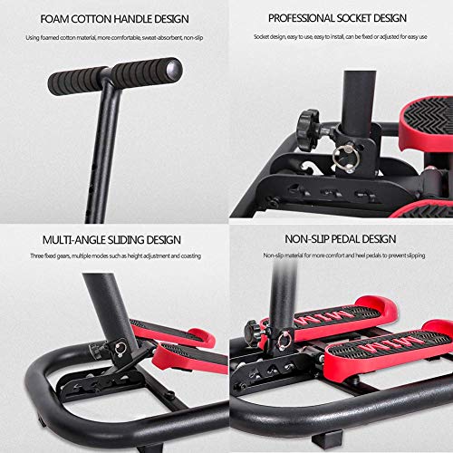 BIEKANNM Adjustable Height Standing Foot Pedal - Non-slip Stepper for Slimming - Compact Fitness Equipment